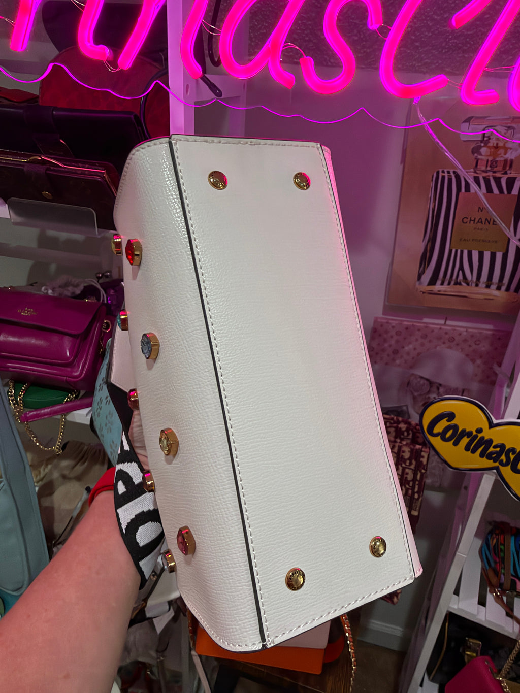 Karl Lagerfeld 🩷💚♥️heart purse