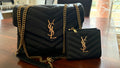 YSL bag, purse, wallet, and dusty