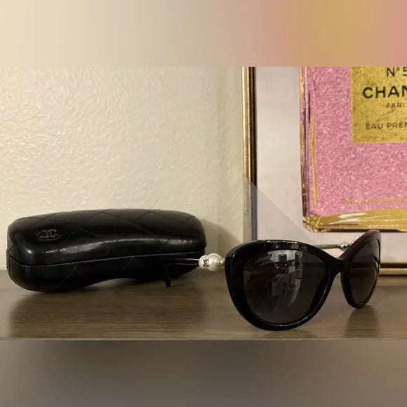 Chanel Pearl cat eye sunglasses