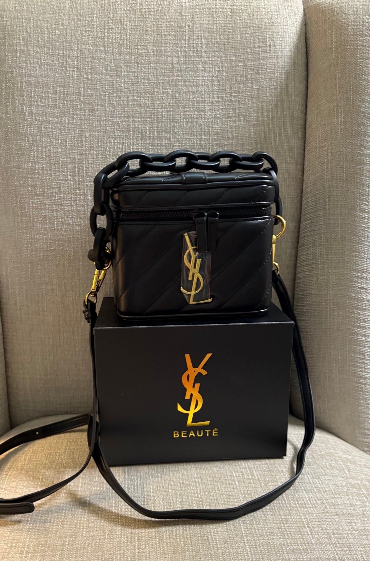 YSL beauty makeup bag