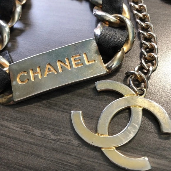 AUTH CHANEL Vintage 1980’s Chain Belt/necklace