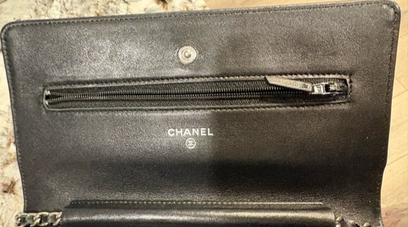 CHANEL WOC Patent Leather Chanel BLK bag