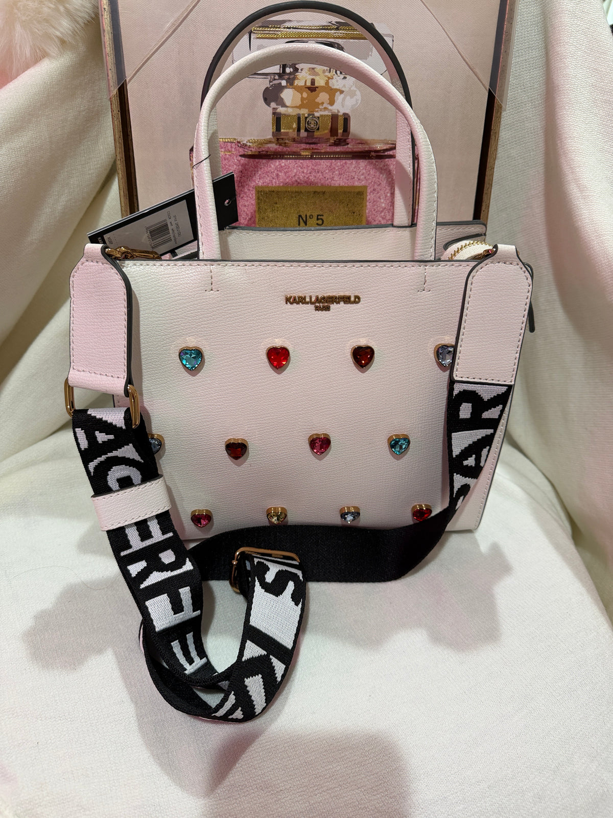 Karl Lagerfeld 🩷💚♥️heart purse