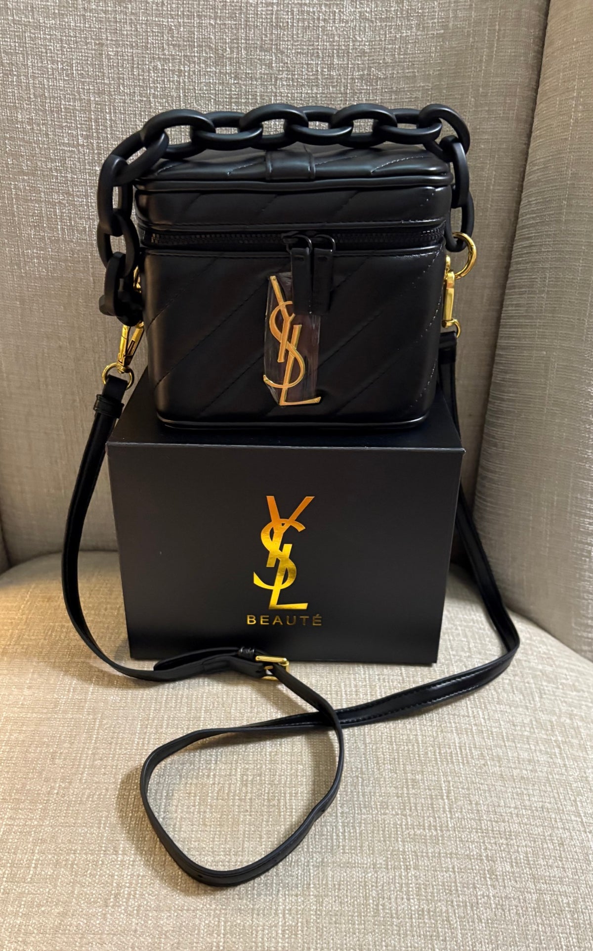 YSL beauty makeup bag